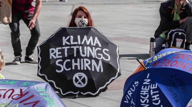Trotz Corona: Klimaaktivisten wie hier in München geben nicht auf.