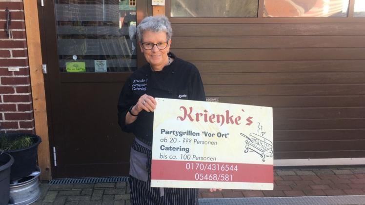 Eigentlich betreibt Karin Krienke einen Partyservice. Jetzt bietet sie Außer-Haus-Verkauf an.