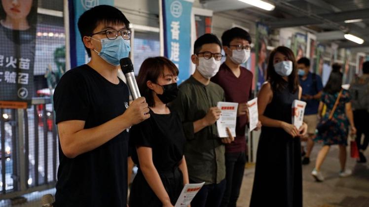 Demonstranten in Hongkong wehren sich gegen Eingriffe aus China.