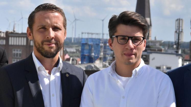 Sind der eigenen Konzeption voraus: HCE-Vorstandsvorsitzender Tobias Woitendorf (links), Trainer Till Wiechers