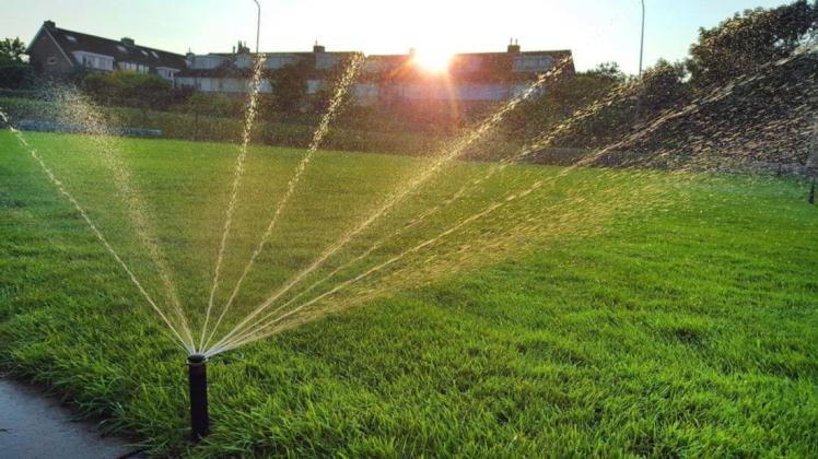 Im Landkreis Osnabrück darf der Rasen ab sofort nur noch morgens und abends bewässert werden. (Symbolbild)