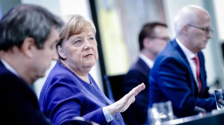 Beratungen über Corona-Lockerungen: Bundeskanzlerin Angela Merkel trifft sich virtuell mit den Ministerpräsidenten der Bundesländer.