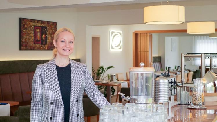 Cindy Gamage, Pächterin und Geschäftsführerin des Hotel Goldenstedt, führt ihren Beherbergungsbetrieb mit neuen Ansätzen durch eine schwierige Zeit.