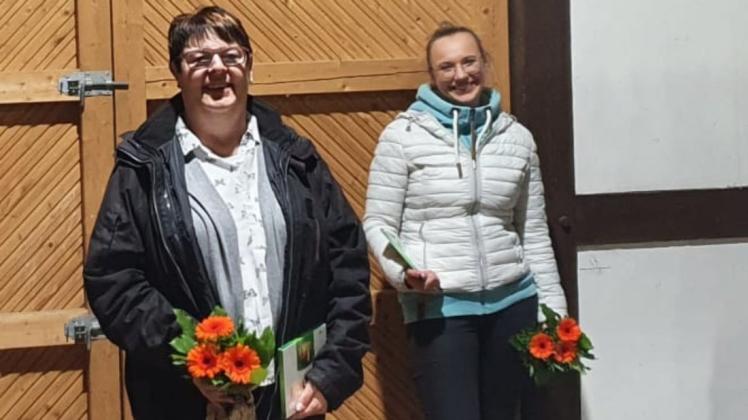 Die SPD-Bundstagskandidatinnen Ann-Christin Schultz (rechts) und Anke Hennig waren in Melle-Oldendorf zu Gast.