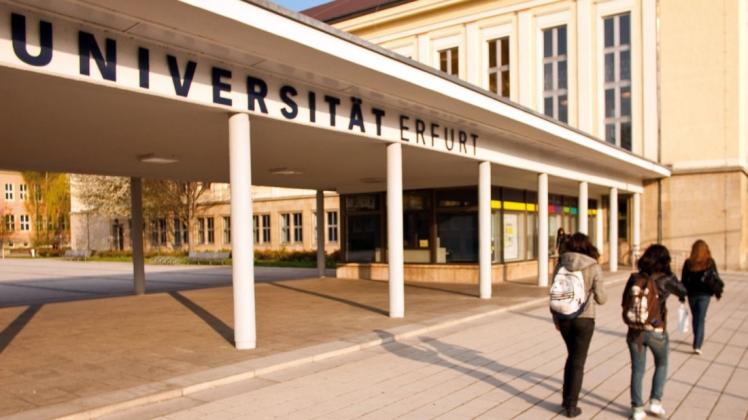 Die Vorfälle ereigneten sich an der Universität Erfurt.