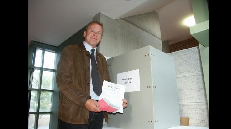 Für die sichere Durchführung der Wahl verantwortlich: Gerd Holger Golisz vom Amt Eldenburg-Lübz
