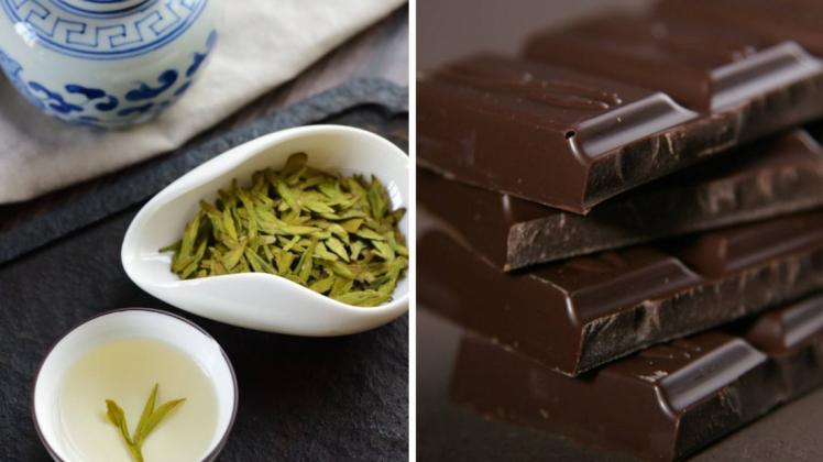 Grüner Tee und dunkle Schokolade wirken entzündungshemmend – Forscher meinen, das nütze gegen Corona.