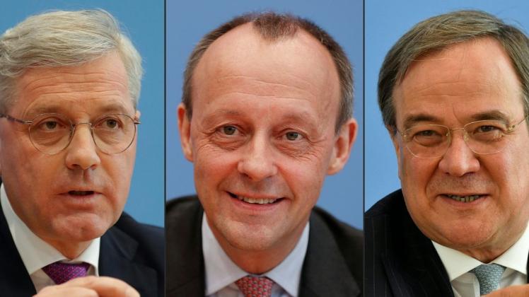 Norbert Röttgen, Friedrich Merz oder Armin Laschet: am 16. Januar wählen die CDU-Delegierten ihren neuen Parteichef.
