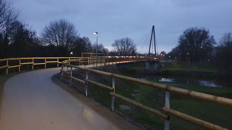 Die Brücke über die Hase in Meppen zwischen Helter Damm und Riedemannstraße kann jetzt genutzt werden.
