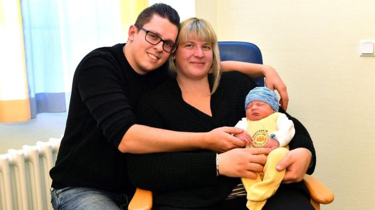 Tristan ist der Neuzugang in der Familie von Vater Christof Kolbe und Mutter Monique Willert. Er ist Rostocks Neujahrsbaby 2021.