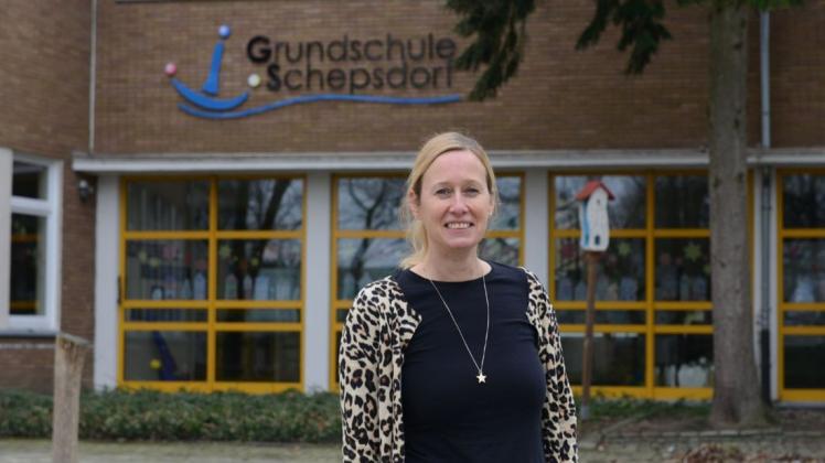 Hätte die Schepsdorfer Grundschulkinder gerne am Montag willkommen geheißen: Rektorin Claudia Terstiege.