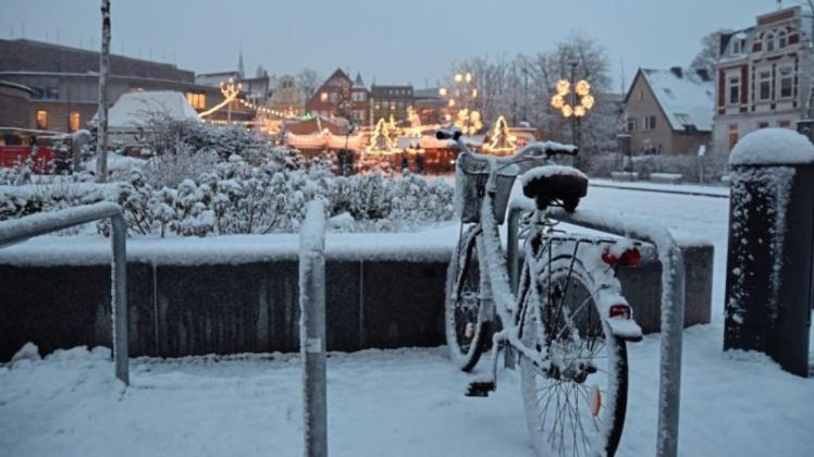 Früher, da gab es in Delmenhorst noch Schnee. Aber da gab es ja auch noch einen Weihnachtsmarkt... (Archivbild)