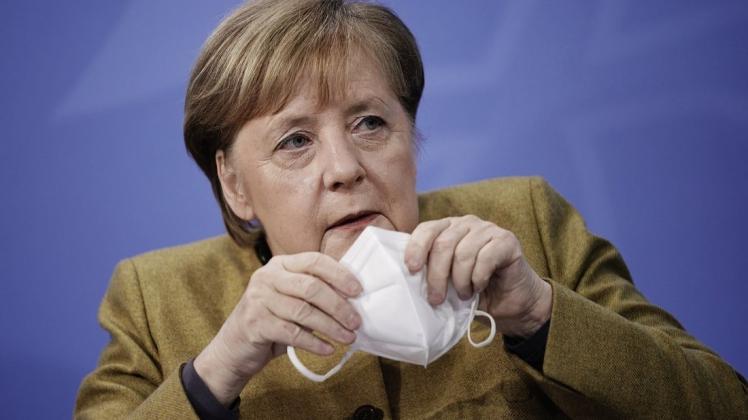Bundeskanzlerin Angela Merkel (CDU) warnt vor der Corona-Mutation aus Großbritannien und fordert harte Maßnahmen für weitere acht bis zehn Wochen.