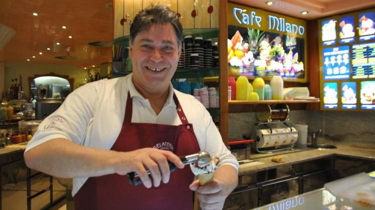 Der Besitzer des Eisafés Milano,Gabriele Coccato, erfüllt sich mit einem zusätzlichen Eisbistro einen lang lang gehegten Traum.
