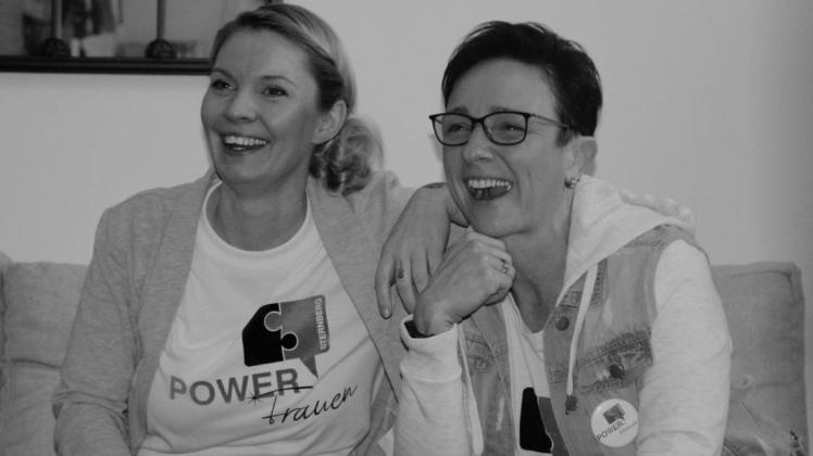 Zwei  Sternberger Powerfrauen: Kathrin Vogelgesang (r.) und ihre Schwägerin Tina Vogelgesang