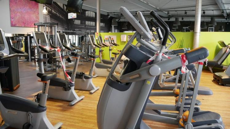 Stille und Leere, wo sonst Menschen ihre Fitness trainieren: Fitnessclubs im Lockdown.