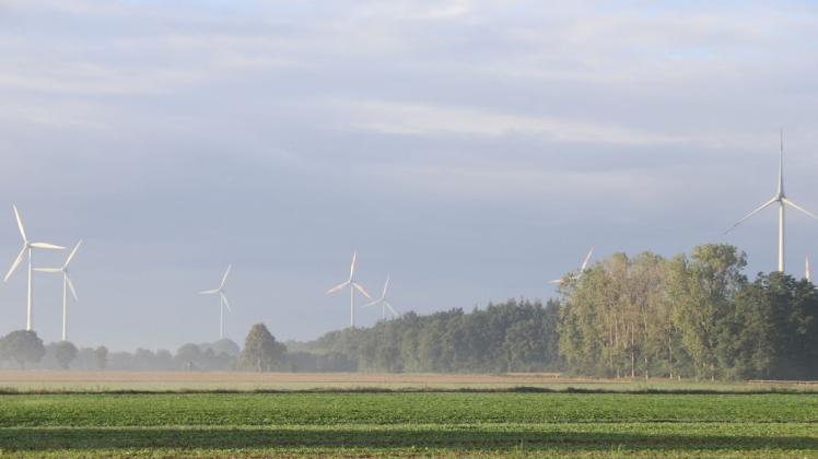 Acht Windräder drehen sich in den  Windparks Drehle/Neuenkirchen. Sie sollen durch sechs neue und effizientere ersetzt werden.