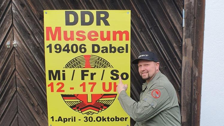 Sammler Marcus Schmied bleibt mit dem DDR-Museum in Dabel.