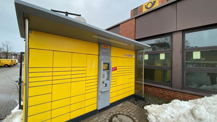 So wie hier am Ibbenbürener Bahnhof gibt es in vielen Orten Packstationen der Post. Die SPD-Fraktion des Rates wünscht sich so ein Angebot auch für Westerkappeln.