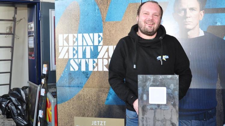 Stephan Rauchfuss vom Movie Star nutzt die Zeit der Schließung für Renovierung und Umbauarbeiten in seinem Kino.