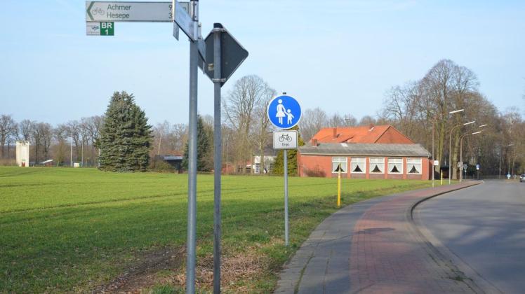 In Epe soll auf dieser Fläche an der Malgartener Straße das neue Feuerwehrhaus für Epe und Sögeln entstehen.