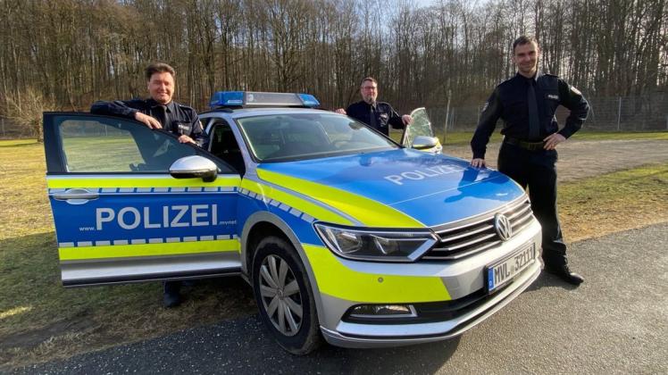 Vom 1. März an sind sie als Kontaktbeamte tätig: die Polizisten Matthias Friedrich, Frank Dornfeld und Alexander Schwabe (v.l.n.r.).