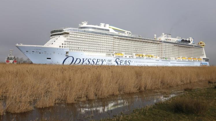 Die ersten Kreuzfahrten mit der "Odyssey of the Seas", dem Neubau der Meyer Werft, sind von der Reederei neu geplant worden.