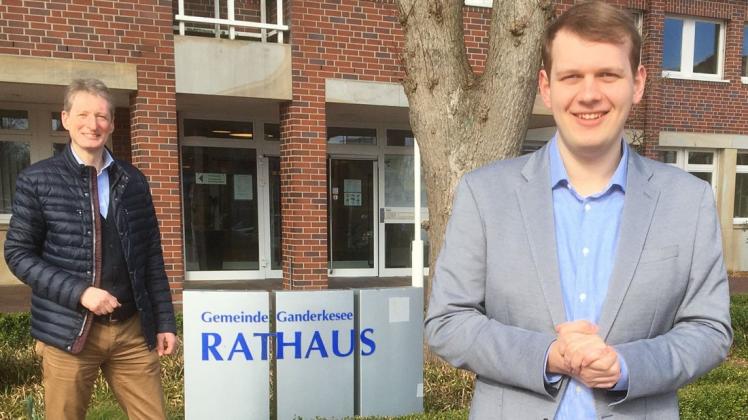 Sie wollen, wie sie selbst sagen, ein "starkes Duo für ein starkes Ganderkesee" werden: Bürgermeister-Kandidat Ralf Wessel (links) und Philipp Albrecht, Bundestagskandidat der CDU für den Wahlkreis 28.