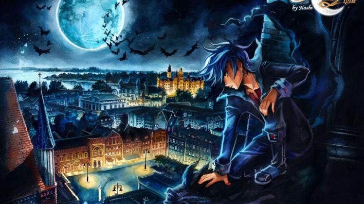 In dem neuen Manga von Zeichnerin Nashi müssen die Akteure hoch oben auf den Schweriner Dom.