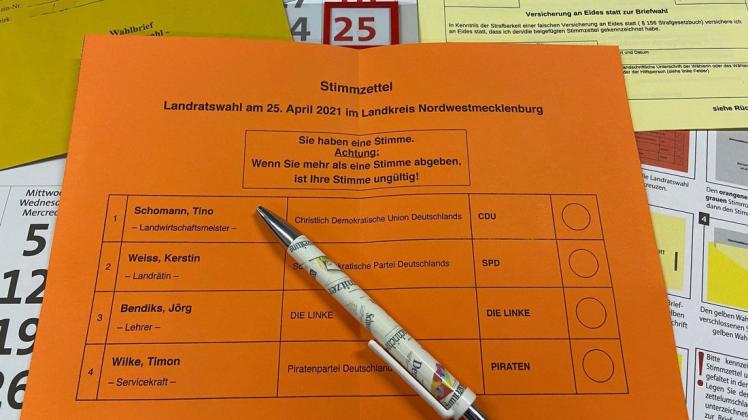 Zehntausende Nordwestmecklenburger haben die Qual der Wahl und können sich zwischen vier Kandidaten entscheiden.