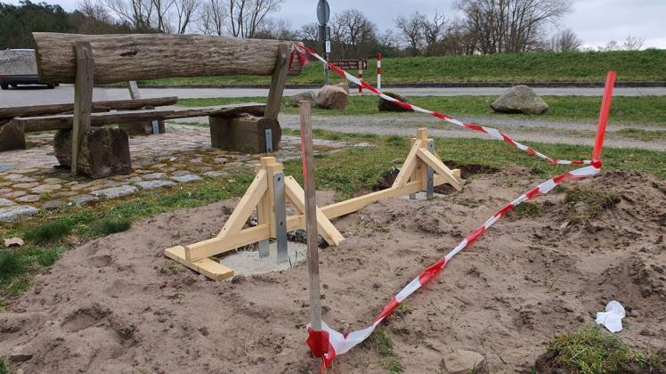 Hier entsteht ein "Eingangstor" für die Gemeinde Amt Neuhaus. Neben diesem Standort in Wehningen ist ein weiterer in Stiepelse geplant.