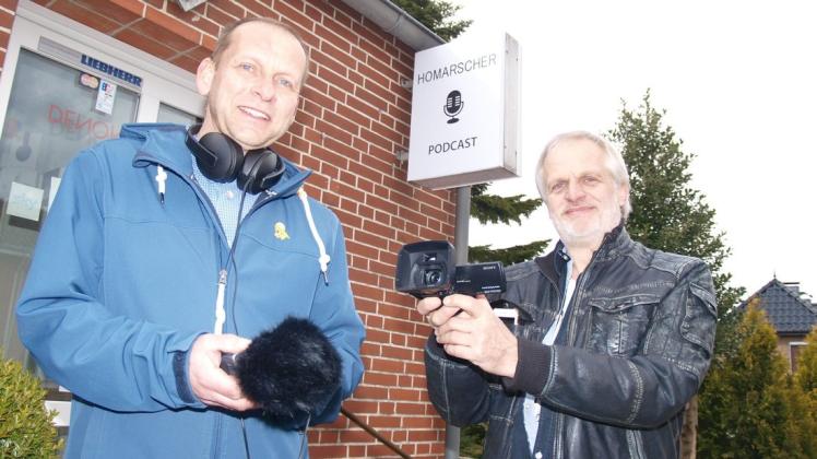 Die Macher des „Homarscher Podcast“: Kai Kliefoth (links) und Thomas Lassen sind immer auf der Suche nach neuen Beitragsthemen.