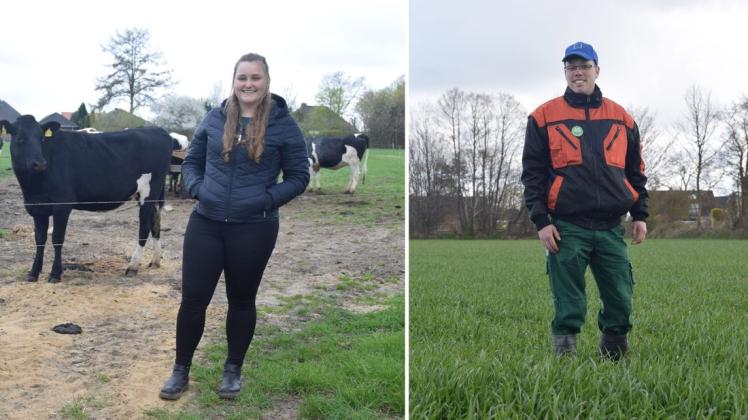 Sie sind jung, motiviert – und sie lieben die Arbeit auf dem Bauernhof, wollen absolut nichts anderes machen: Sonja Harder (21) und Henrik Ehlers (30).