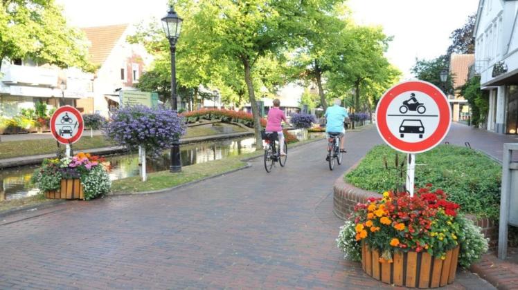 Entlang des Hauptkanals in Papenburg beginnt in wenigen Tagen die autofreie Zeit.