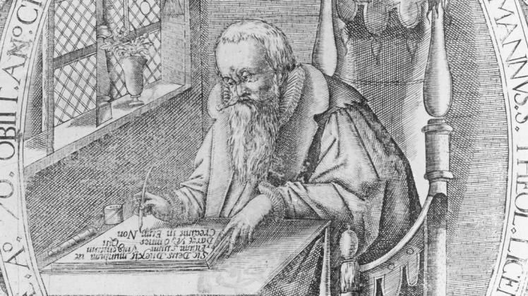 Er gilt auch als der Reformator Westfalens: Hermann Hamelmann, Theologe und Verfasser der ersten gedruckten Oldenburger Chronik. Er gilt auch als der Reformator Westfalens: Hermann Hamelmann, Theologe und Verfasser der ersten gedruckten Oldenburger Chronik.