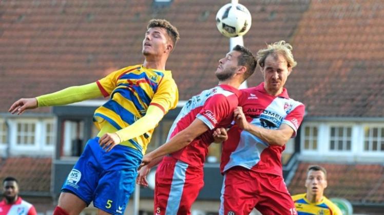 Marlo Siech (links) verlässt den Fußball-Regionalligisten SV Atlas Delmenhorst nach vier Jahren. Marlo Siech (links) verlässt den Fußball-Regionalligisten SV Atlas Delmenhorst nach vier Jahren.