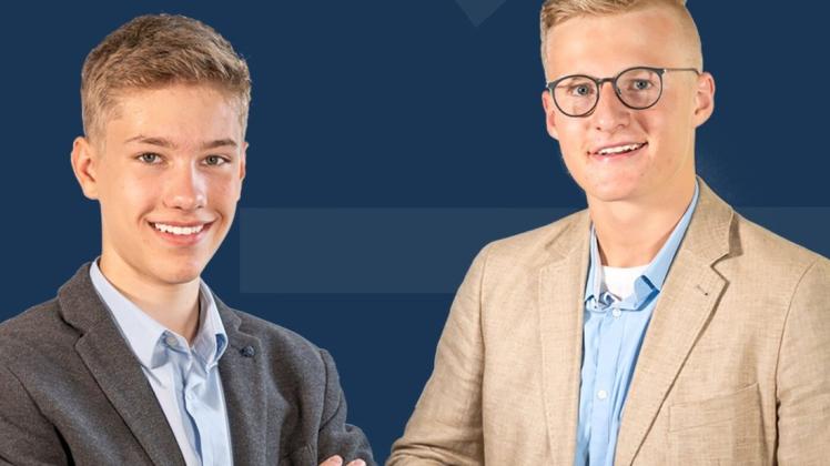 Jonas Grünberg (links) und Julian Erfurth präsentieren seit Dezember ihren eigenen Podcast.