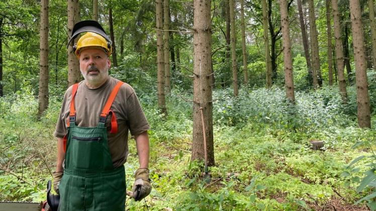 Wünscht mehr Zusammenhalt: Waldbesitzer Ralf-Egbert Scharlaug.