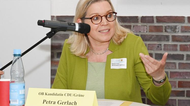 Betonte wie einige andere OB-Kandidaten die Wichtigkeit des Ehrenamts: Petra Gerlach, die für CDU und Grüne antritt.