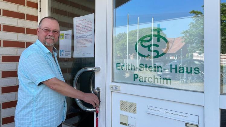 Am Mittwoch schließt Geschäftsführer Lothar Ansgar Pfeil das Edith-Stein-Haus für immer ab.