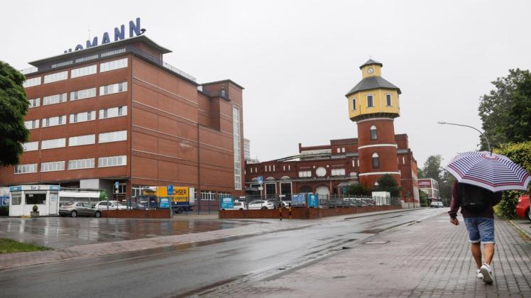 Das Unternehmen Homann in Dissen. Das Firmengelände ist 14 Hektar groß. 800 Mitarbeiter wurden am Dienstag darüber informiert, dass ihr Salat-Werk Ende des Jahres geschlossen wird. 400 Menschen verlieren den Job.