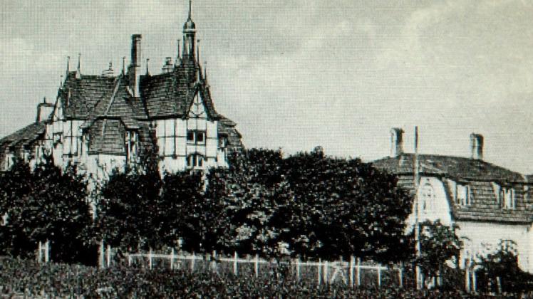 Konnte dank einer großen Homann-Spende gebaut werden: Das Krankenhaus in Dissen, nach Homanns Frau "Albertine" genannt, hier auf einem Foto aus dem Jahr 1905.