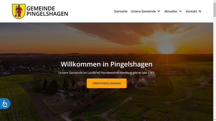 Die neue Internetseite von Pingelshagen ist seit 1. Juli online.