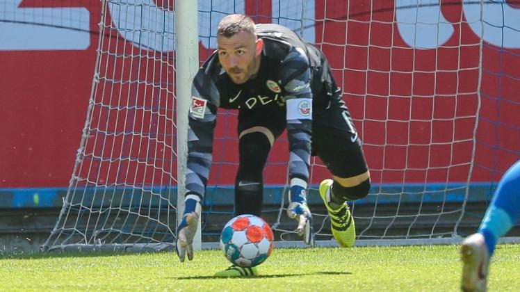 Nach 286 Drittliga-Einsätzen wird Hansa-Keeper Markus Kolke am Sonnabend gegen den Karlsruher SC sein Debüt in der 2. Bundesliga feiern.