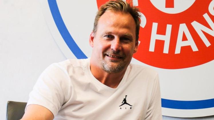Hansas Sportvorstand Martin Pieckenhagen nimmt am Sonntag per Liveschalte am Doppelpass von Sport1 teil.