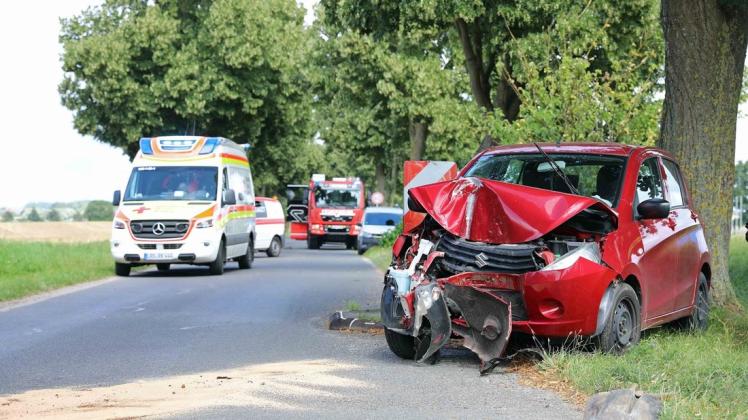 Der Unfall ereignete sich nach Polizeiangaben gegen 12 Uhr auf der Hauptdurchfahrtstraße in Pölchow.