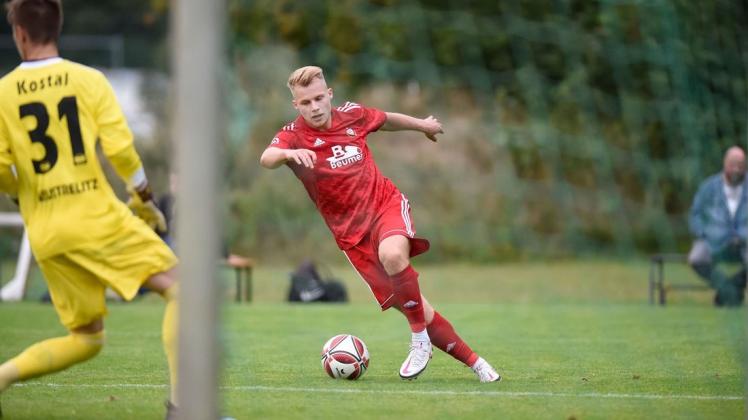 Pieter-Marvin Wolf tritt mit dem Rostocker FC am Sonnabend beim Torgelower FC Greif an.