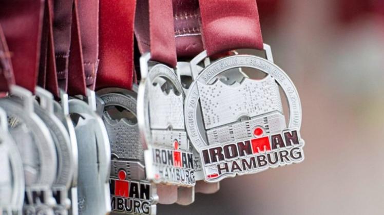Medaillen für Ironman-Finisher.