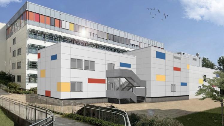 Bereits Anfang 2022 soll der erste Erweiterungsbau am Klinikum Südstadt stehen.