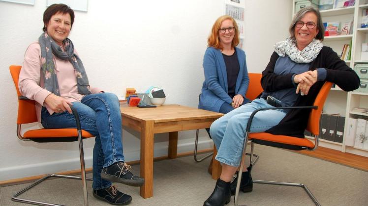 Machen sich dafür stark, dass Abtreibungen bald kein Tabuthema mehr sind: Ute Jacobsen (von links), Monika Staads und Christiane Schunter.